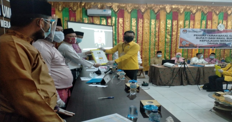 KPU Resmi Terima Bekas Pendaftaran Balon Said Hasyim dan Abdul Rauf