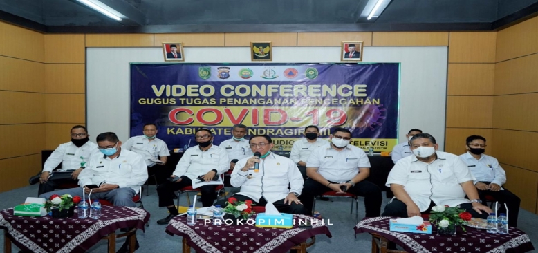 Bupati HM.Wardan Seminar Kelapa Melalui Vid-Con.
