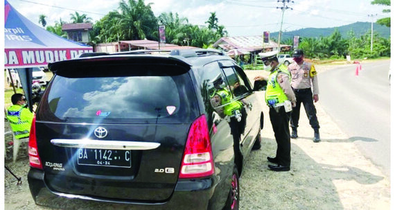 10 Titik  Penyekatan Perbatasan Pintu Masuk Sumbar