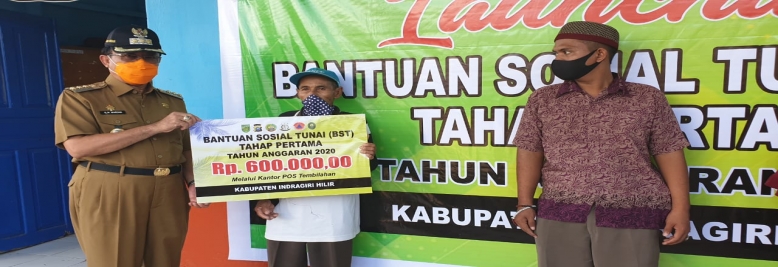 Bupati Inhil, HM Wardan Launcing BST Tahap Pertama