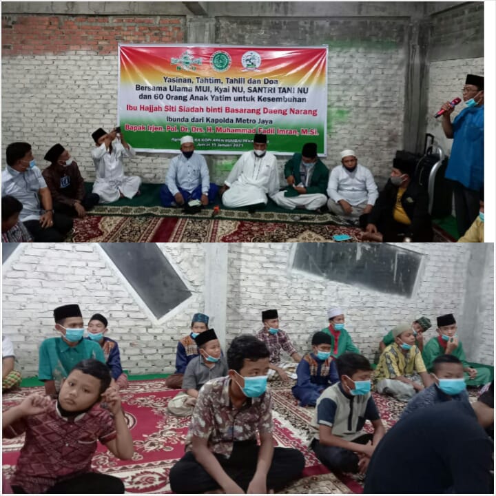 Dari Pekanbaru, SantanNU dan Anak Yatim Berdoa Untuk Kesembuhan Ibunda Irjen Pol M Fadli Imron 