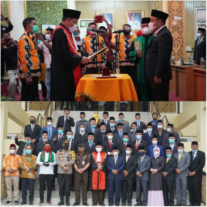 Baharuddin, SH Resmi Jabat Ketua DPRD Kabupaten Pelalawan Sisa Masa Jabatan 2019 - 2024