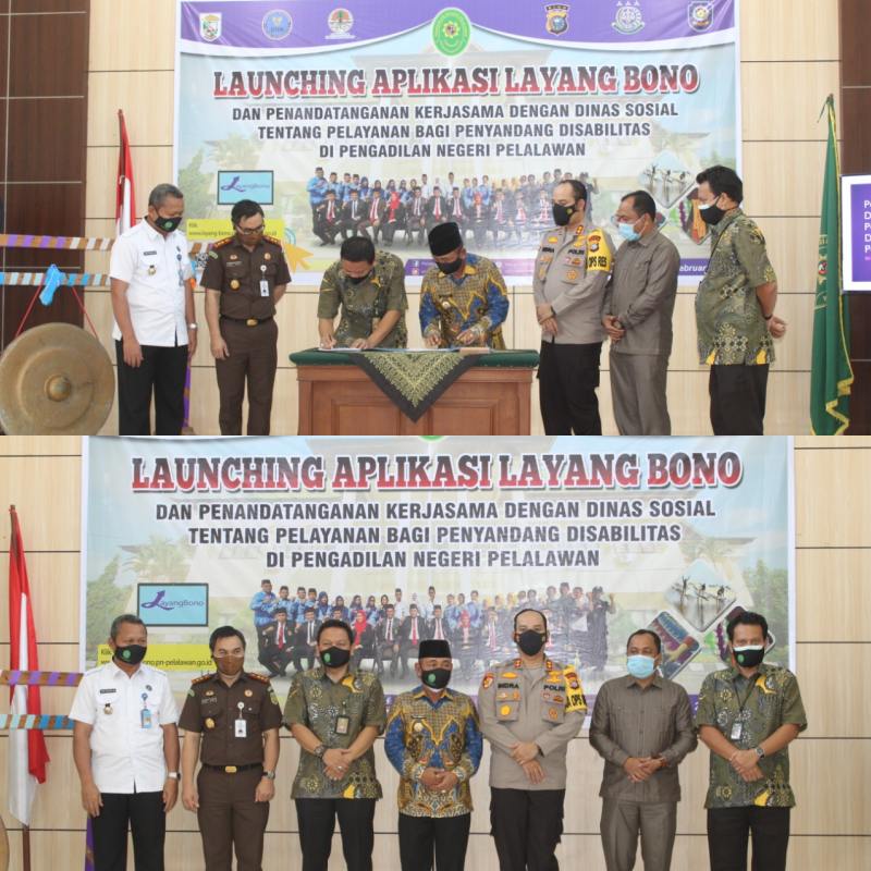 PN Pelalawan Launching Aplikasi Layang Bono Pencari Keadilan