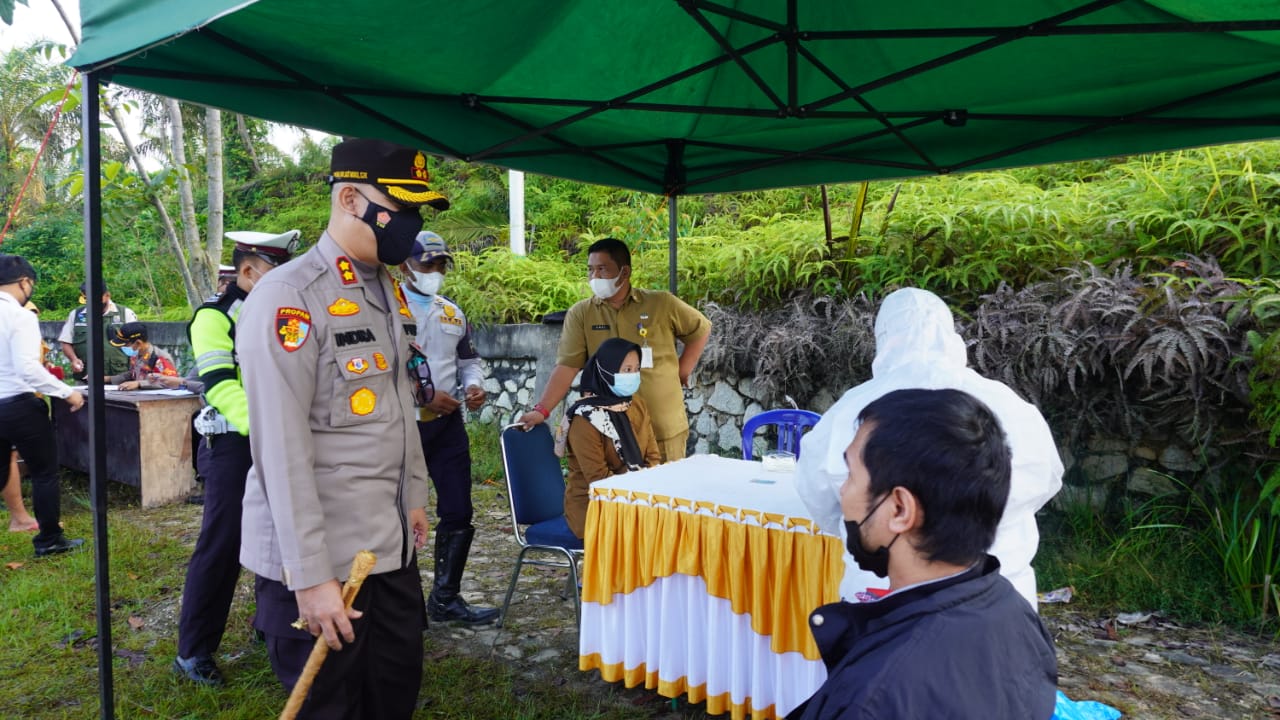 ASN Terjaring Penyekatan di Pelalawan dan Harus Rapid Swab Antigen