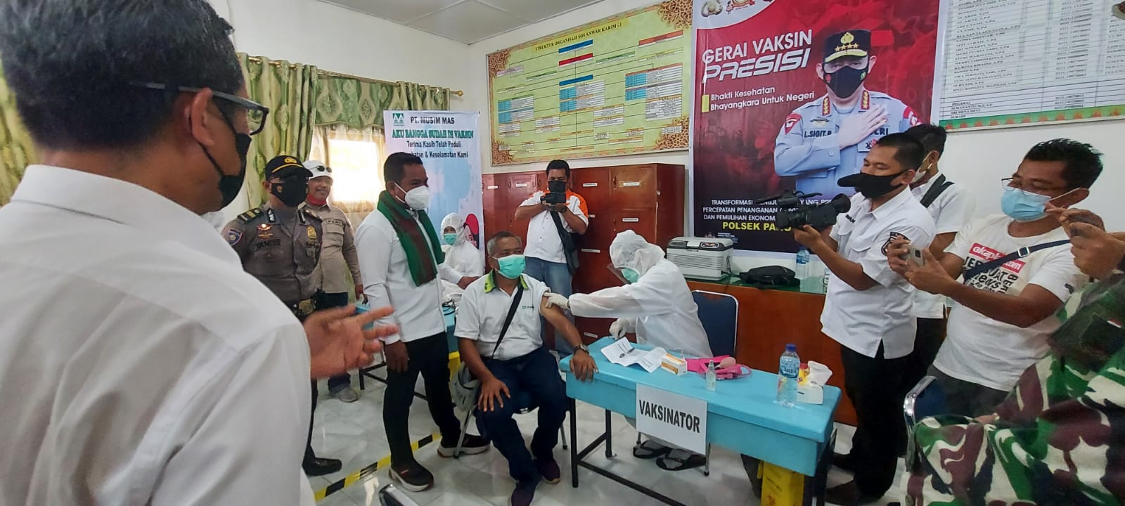 Target 5000, PT Musim Mas Vaksinasi Gotong Royong Karyawan dan Petani Binaan