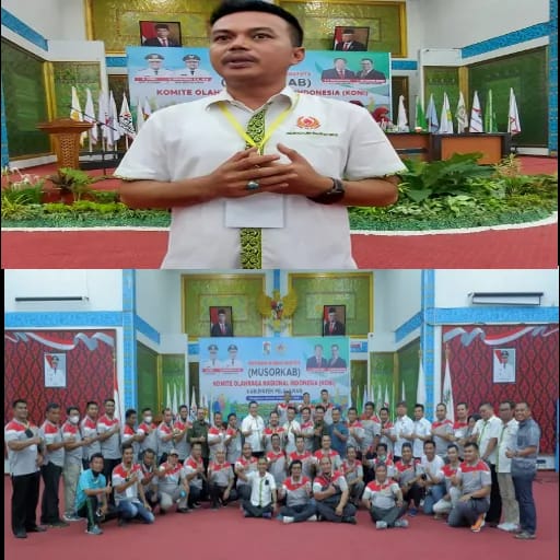 Musorkab KONI Kabupaten Pelalawan Supratman SE Terpilih Aklamasi 