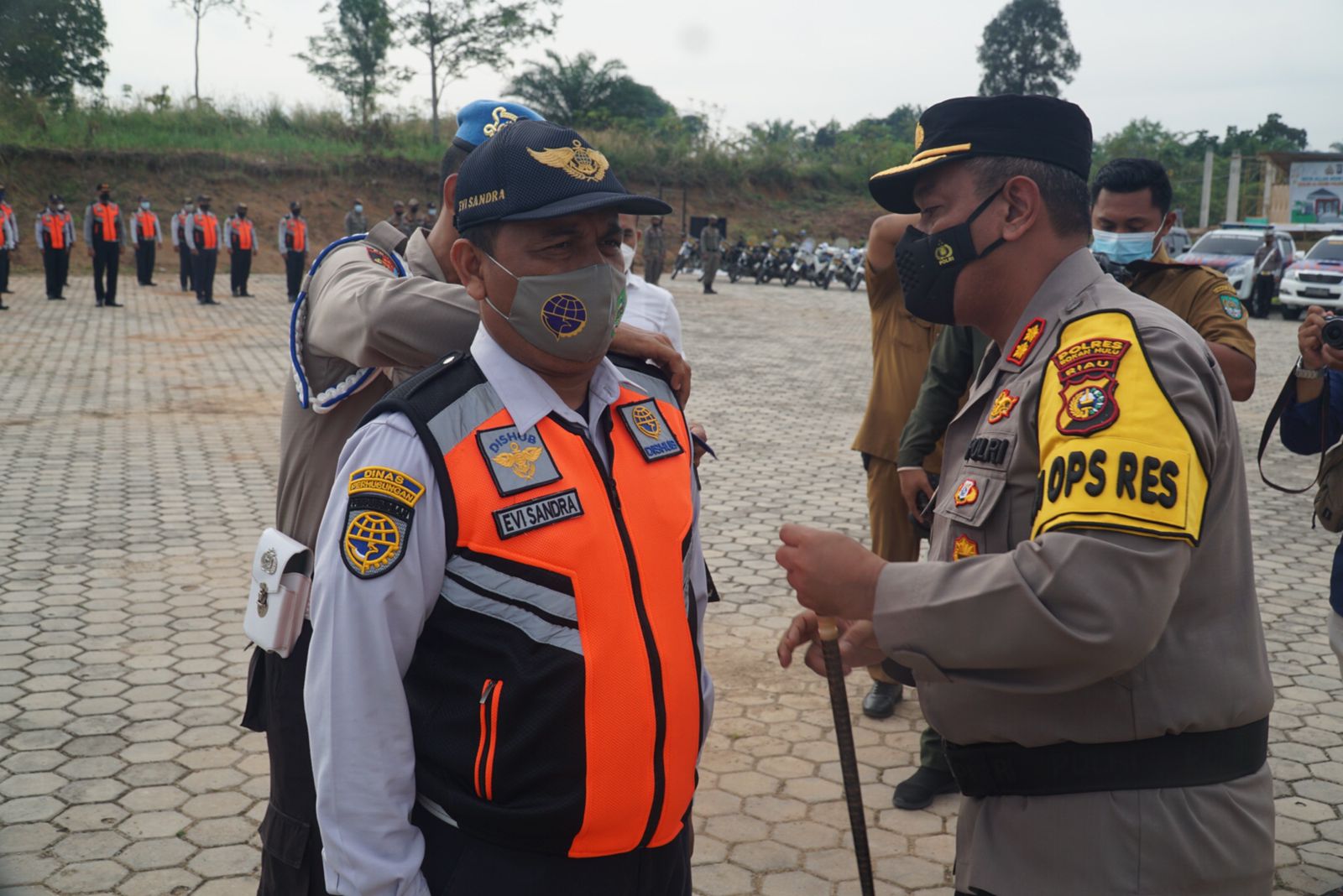 Kapolres Rohul Pimpin Apel Gelar Pasukan Operasi Zebra Lancang Kuning 2021