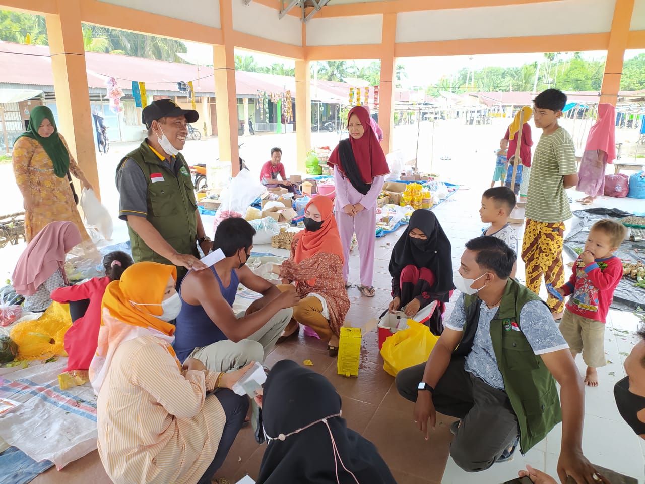 Putuskan Mata Rantai Covit-  19, Camat Dan Upika Kepenuhan Hulu gelar VaksinasiÂ  Door to Door