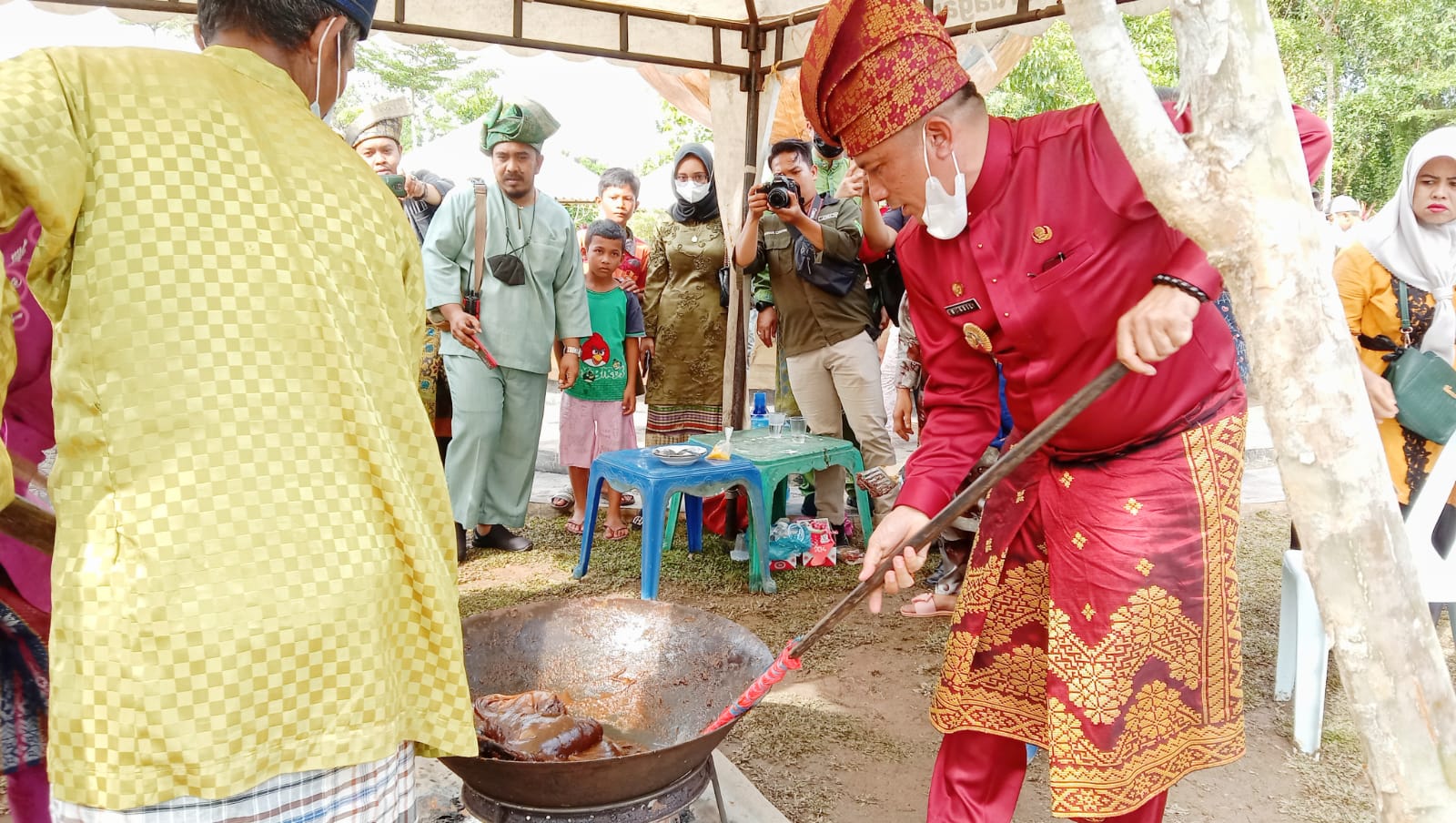 Sempena HUT Kabupaten kepulauan Meranti, Pelepasan Pawai Budaya dan Peninjauan Perlombaan oleh Bupati. 