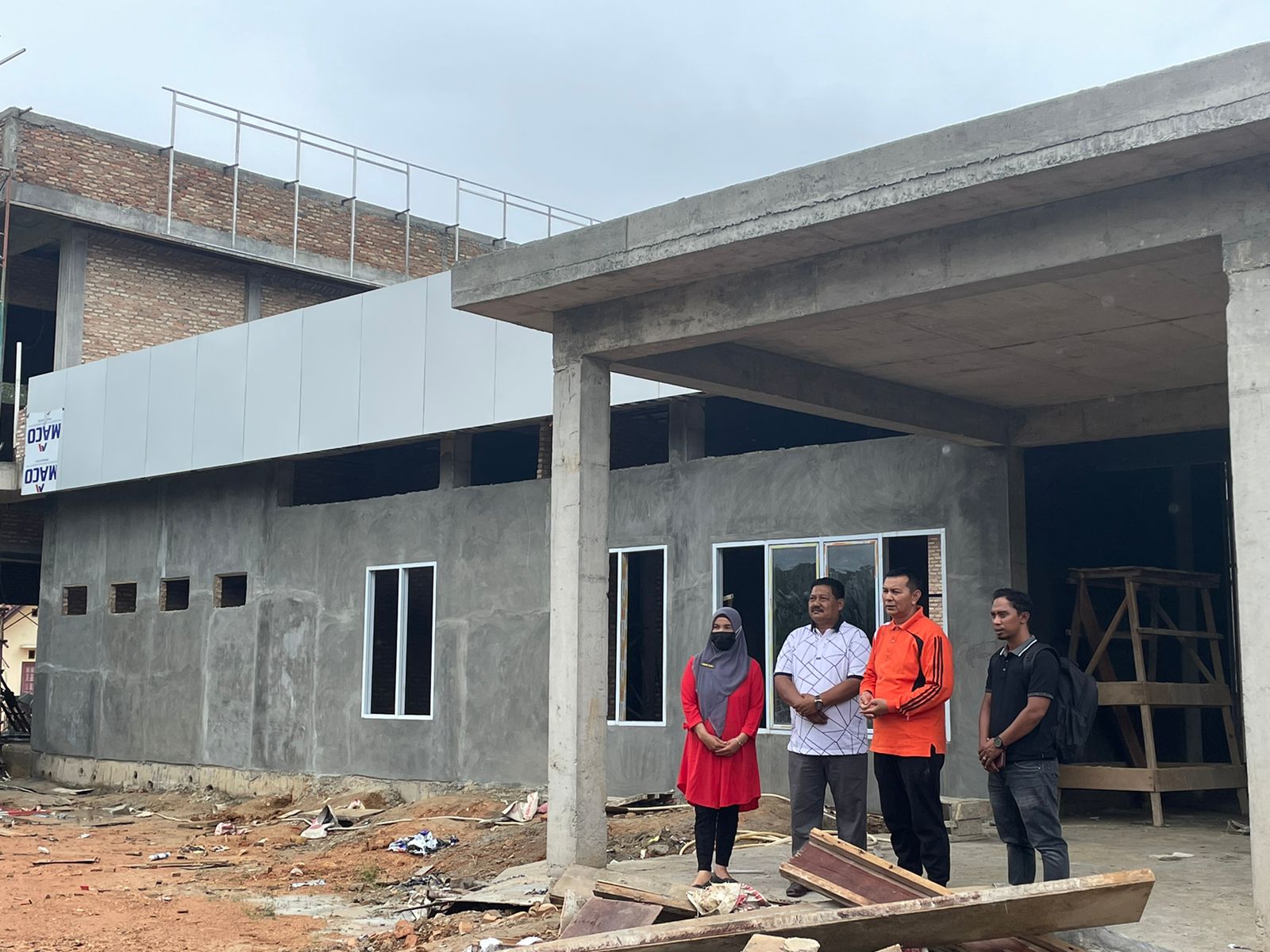 Wabup Rohul Minta CV. Muara Jaya Abadi Gesa Pengerjaan Puskesmas Rokan IV Koto 2