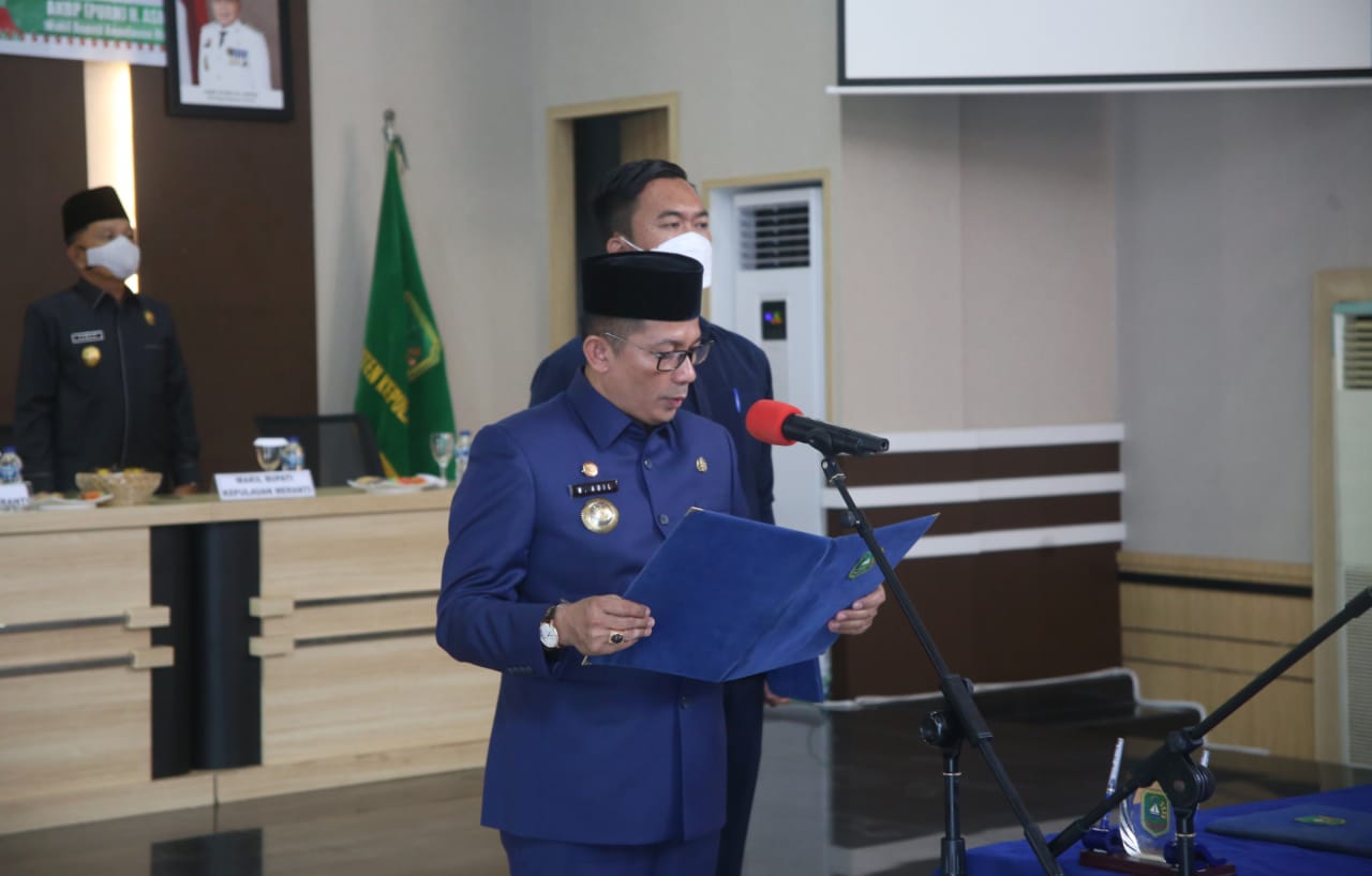 Lantik Pj. Sekda, Bupati Ingatkan Segera Eksekusi Program Daerah