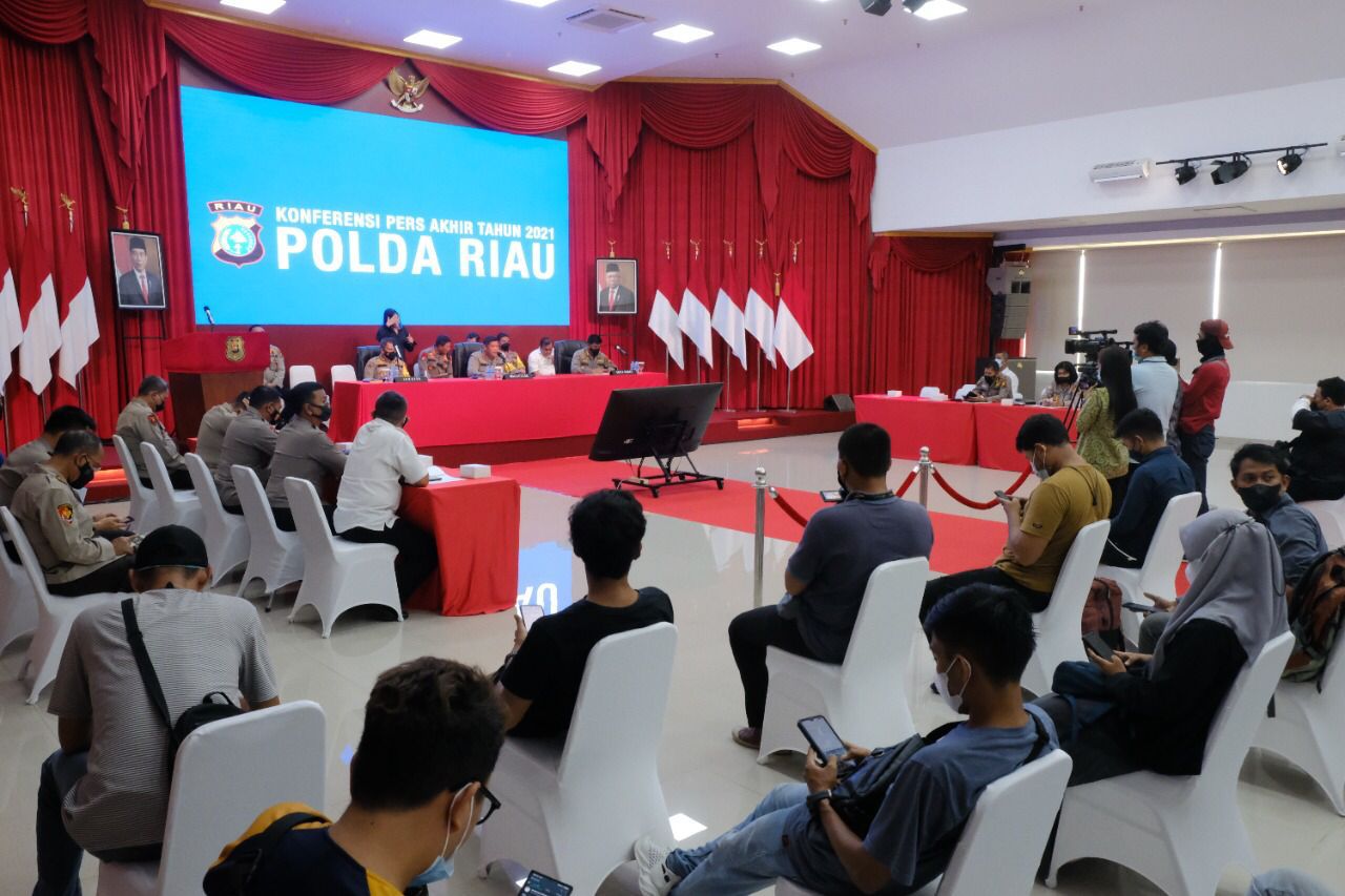 Selama Tahun 2021, Polda Riau Gagalkan Peredaran  675 Kg Sabu, dan 92.695 Butir Pil Ekstasi