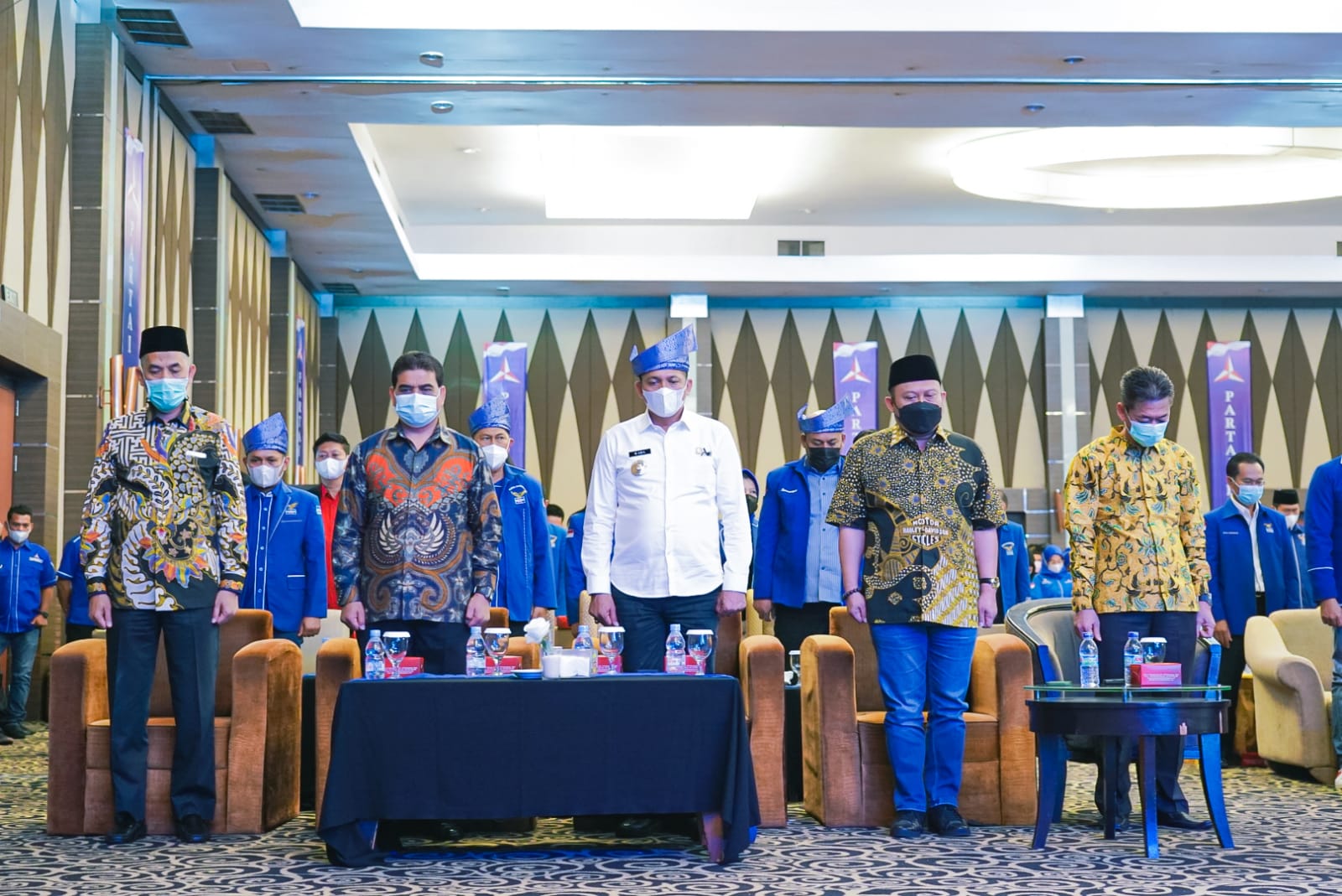 Bupati H.M. Adil Hadiri Pelantikan Pengurus DPD Partai Demokrat Riau Periode 2021-2026 