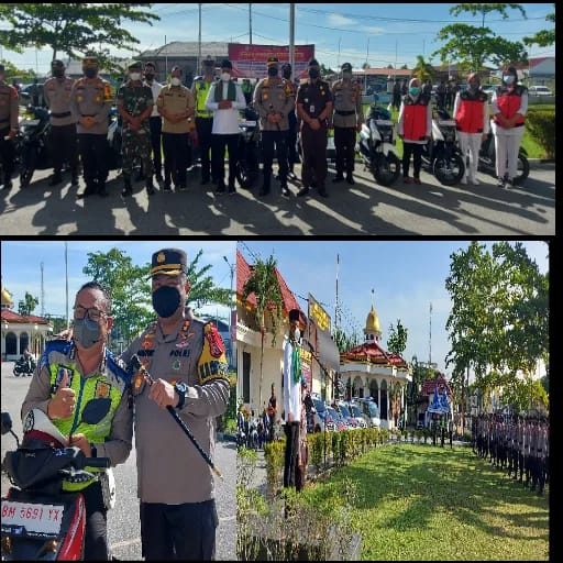 Polres Pelalawan Apel Gelar Pasukan Ops KLK 2022,  Kapolres Bagikan 9 Sepeda Motor Reward AVATAR