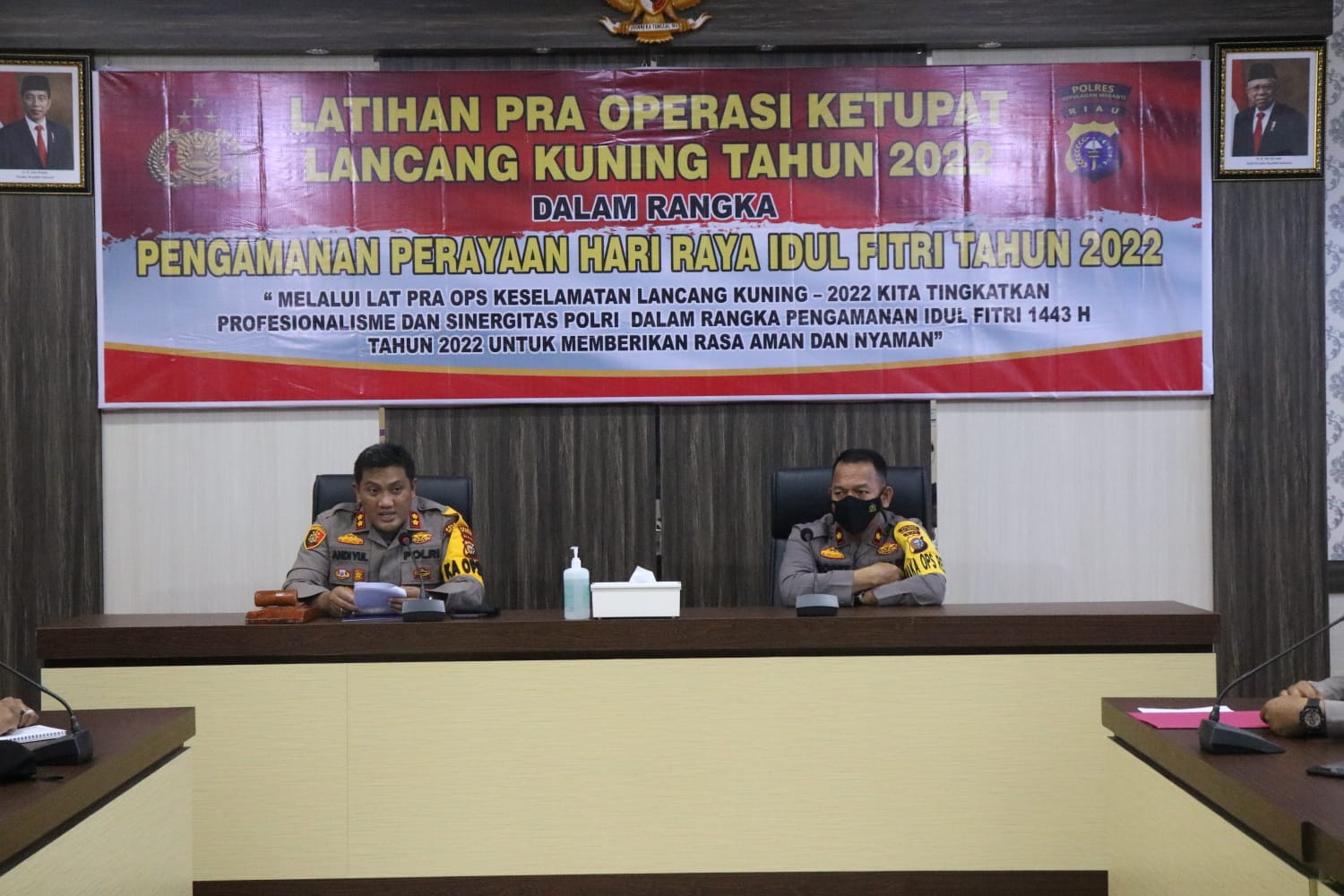 Buka Latihan Pra Operasi Ketupat LK 2022, Kapolres : Mari Ciptakan Idul Fitri yang Sehat dan Aman