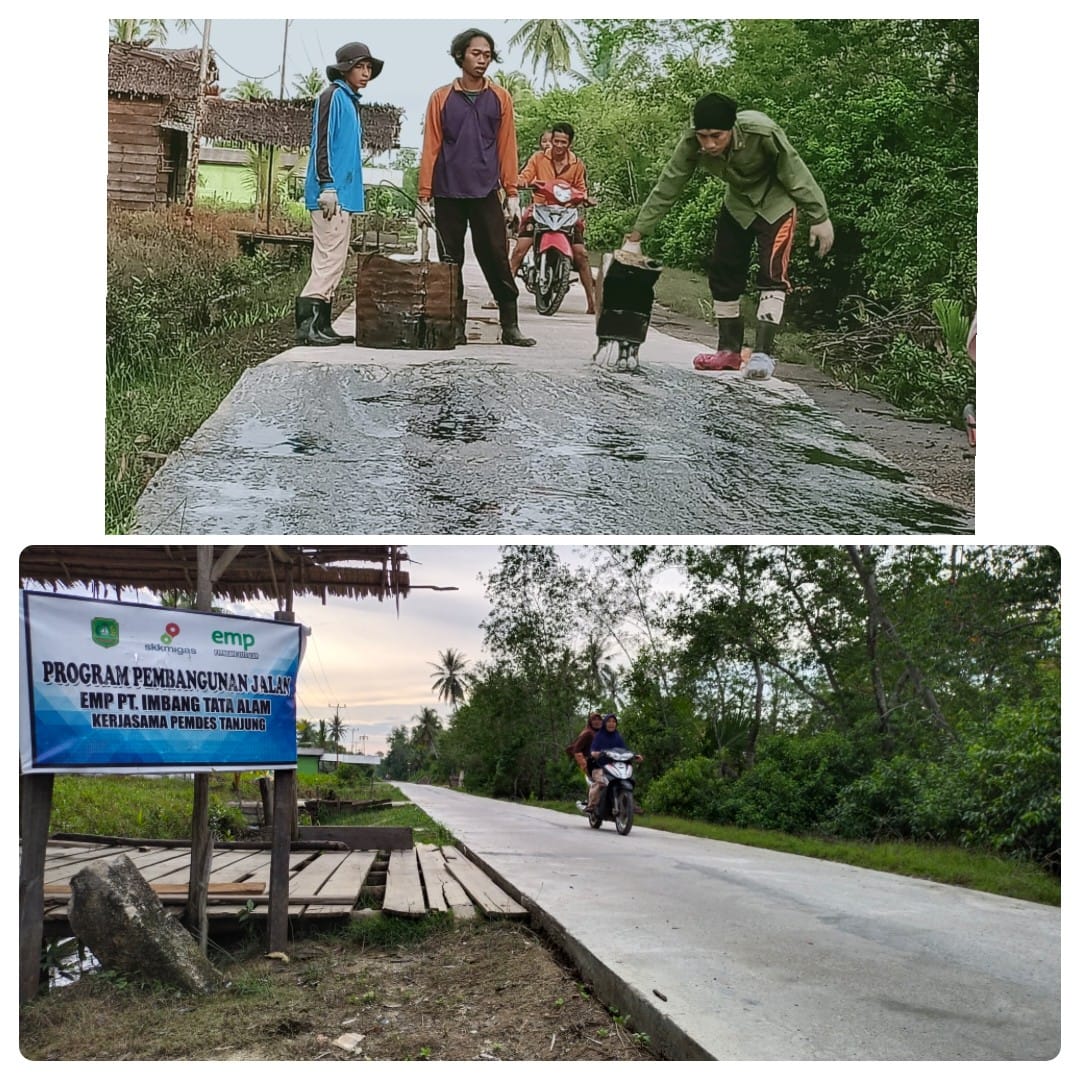 PT Imbang Tata Alam Selesaikan Perbaikan Jalan di Desa Tanjung