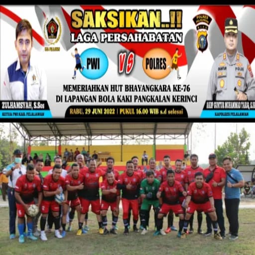 HUT Bhayangkara ke - 76 Tahun 2022, Polres Pelalawan ZiaBungdan Tabur Bunga 