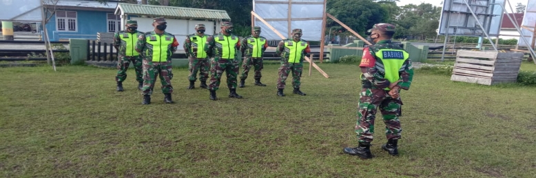 Apel Siaga Pelaksanaan Pendaftaran Paslon Babinsa Koramil 08/ Merbau Kodim 0303/Bengkalis