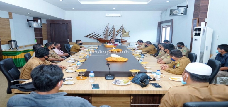 Camat Keritang Audiensi Dengan Bupati HM.Wardan, Sampaikan Kondisi Pembangunan di tengah Pendemi Covid-19 CamatÂ 