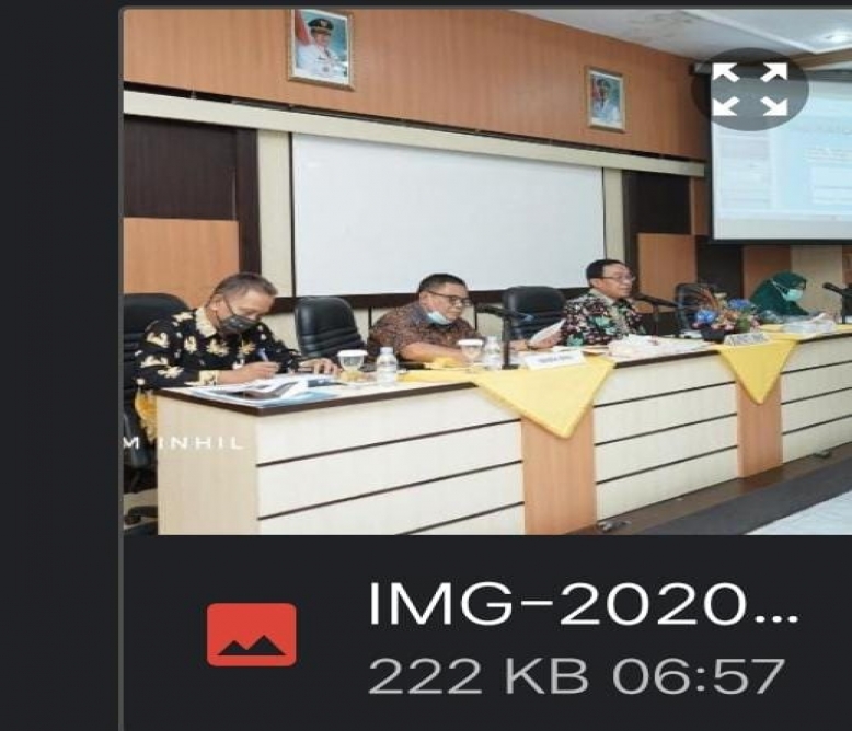 Bupati Inhil HM.Wardan Pimpin Rapat  KKS