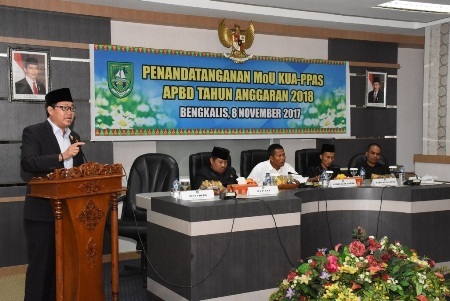 Teken  MoU, KUA-PPAS APBD 2018 dan Kegiatan Tahun Jamak Telah Ditandatangani