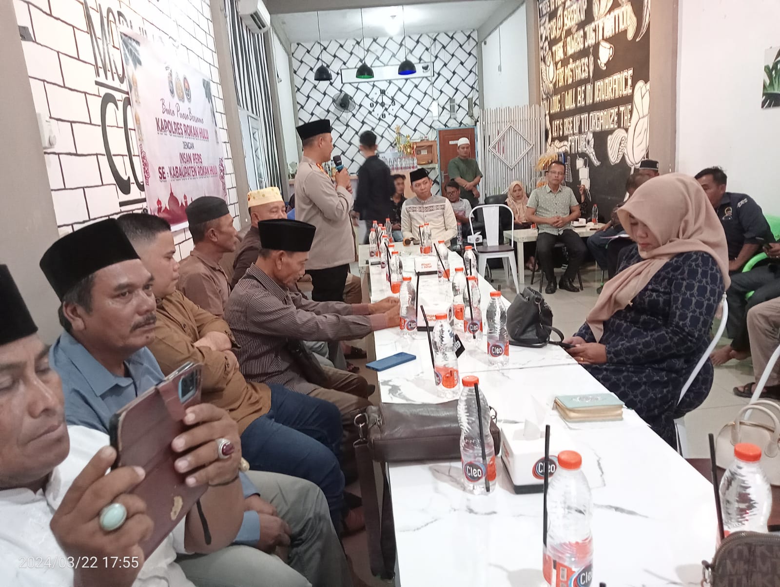 Kapolres Rohul Buka Bersama Wartawan