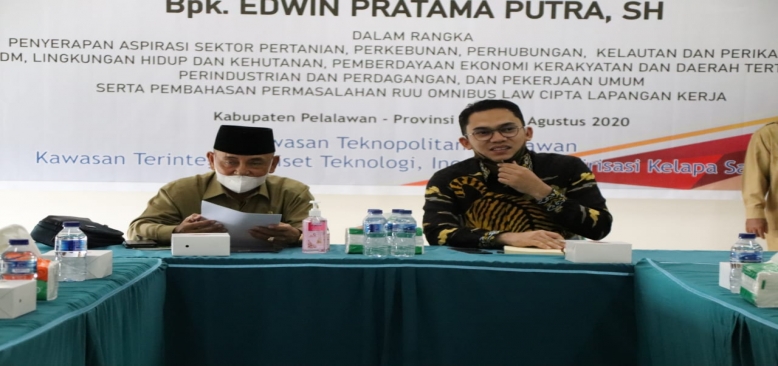 Bupati Harris Terima Kunjungan DPD RI Teknopark Potensi Pelalawan Perlu Diperhitungkan Pemerintah Pusat 