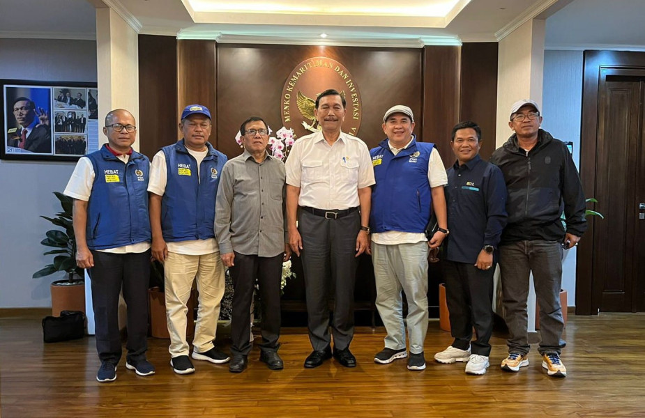 Ketum PWI Pusat Terpilih dan Rombongan Silaturahmi dengan Menko Marves