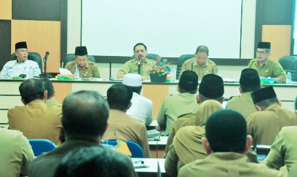 Sekda Inhil Pimpin Rapat Persiapan MTQ Kabupaten Ke 47