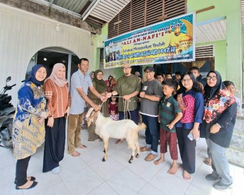 Tahun Kedua Berkurban, APSAI Pekanbaru Serahkan Kambing ke Panti Asuhan Ali An-Nafi’i