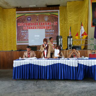 Kwartir Ranting 03 Kepenuhan Taja Musyawarah Penegak Pandega Putra dan Putri