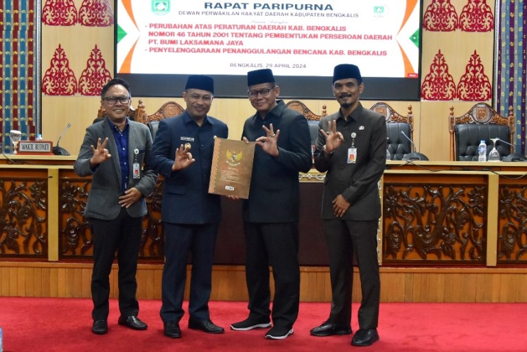 Pemkab Bengkalis Sampaikan Dua Ranperda kepada DPRD