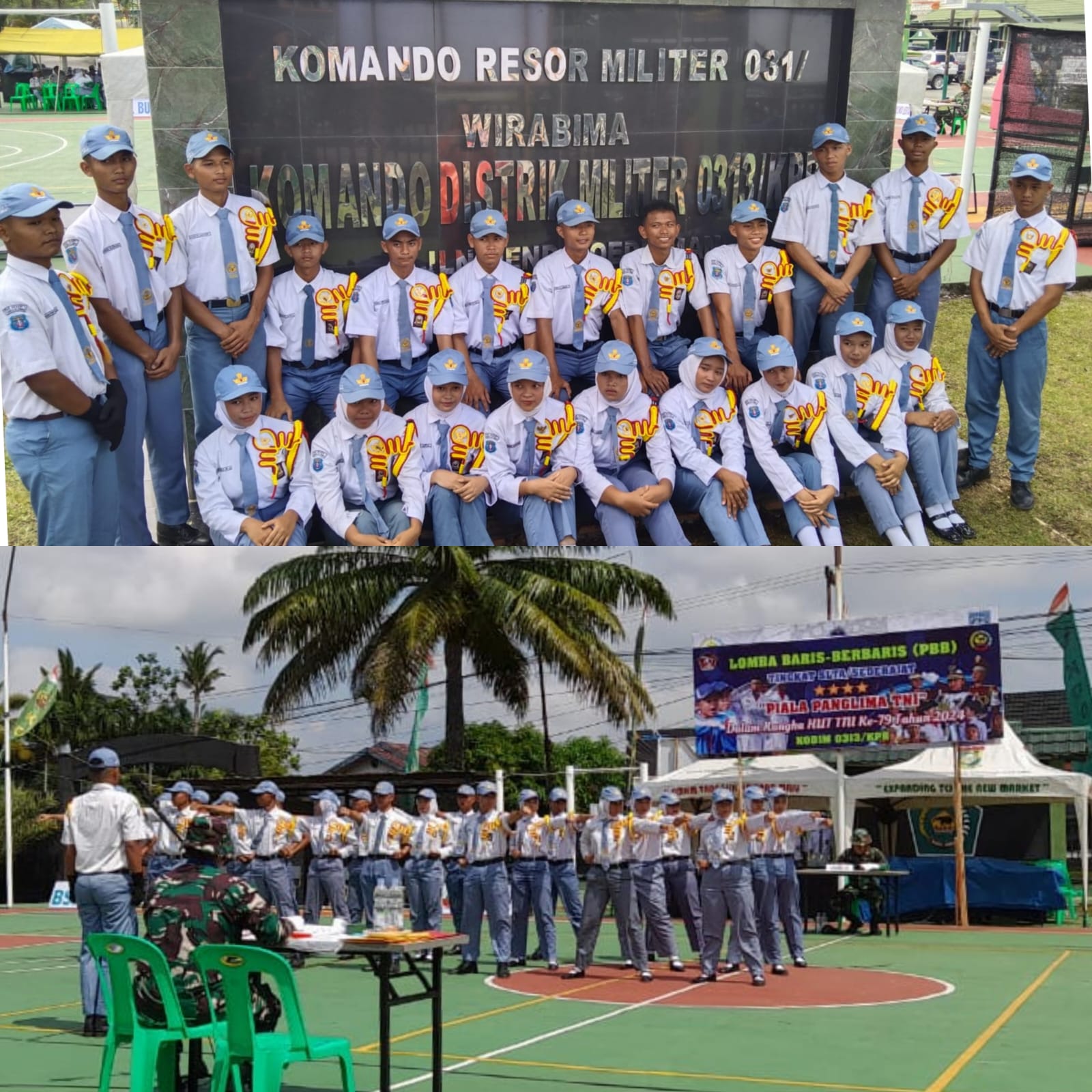 Kodim 0313/KPR Gelar Lomba PBB Tingkat Pelajar: Memupuk Semangat Patriotisme di HUT TNI ke-79