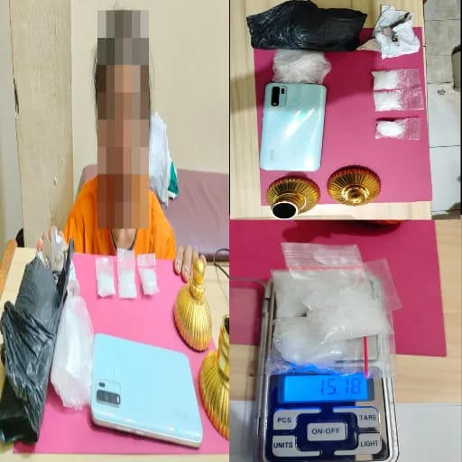 Polisi Gelandang Wanita Paruh Baya di Duga Bandar Narkoba