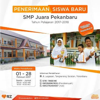 SMP Gratis Berkualitas Binaan Rumah Zakat Kembali Buka Pendaftaran Siswa Baru 2017/2018