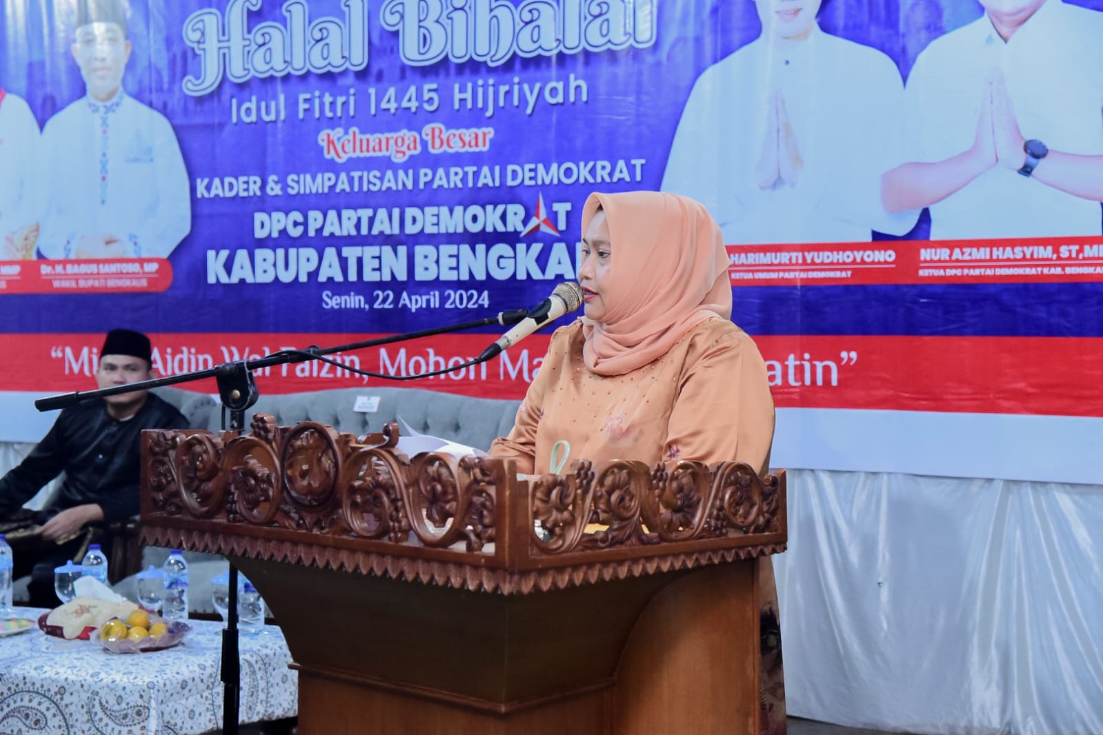 Tingkatkan Silaturahmi, Bupati Kasmarni Hadiri Halal bi Halal DPC Partai Demokrat