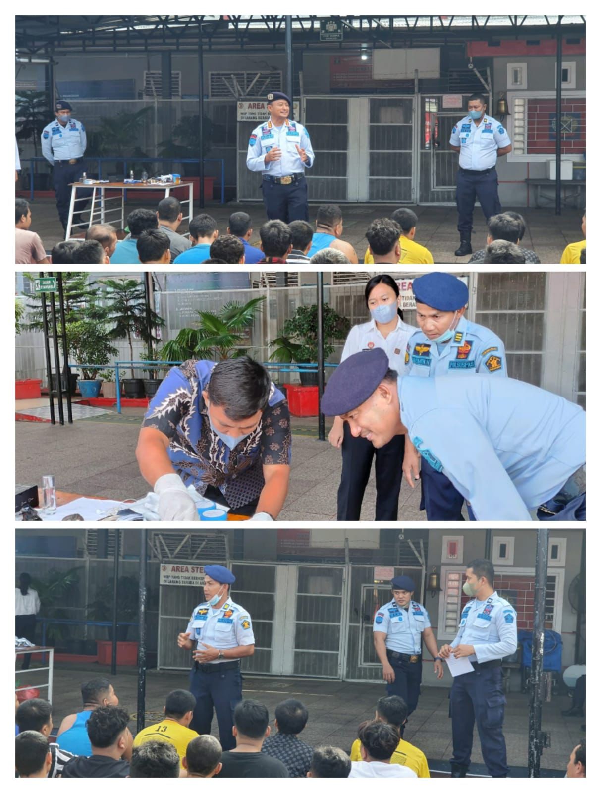 Lapas Kelas IIA Bagansiapiapi Adakan Tes Urine Terhadap Warga Binaan