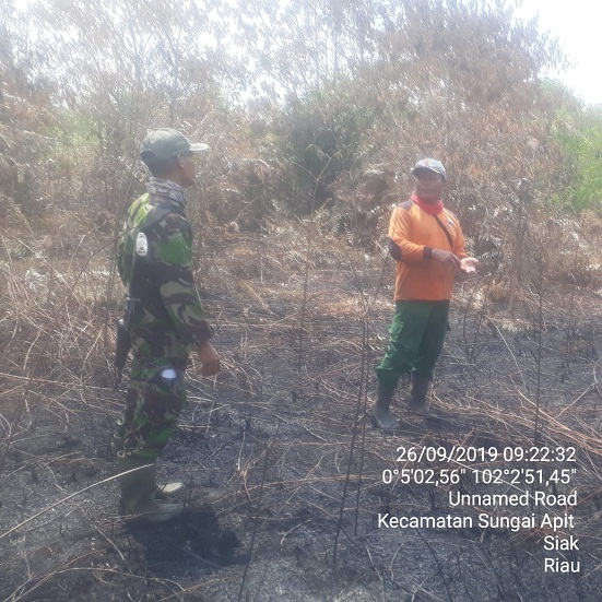  Patroli Karlahut Anggota TNI Ke Warga Kampung Penyengat Dapat Respon Positif 