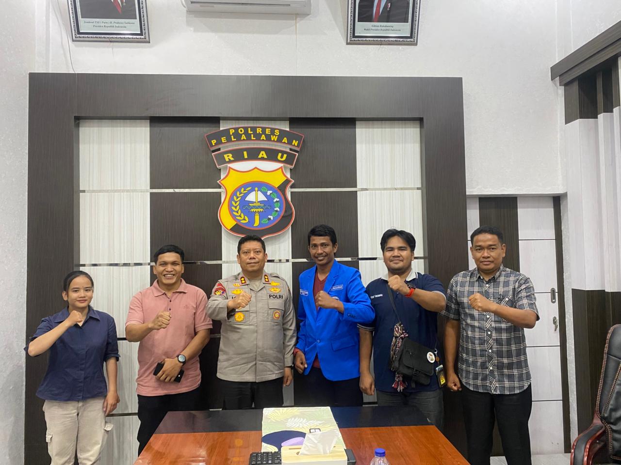 Pererat Sinergi dan Jaga Toleransi, Kapolres Pelalawan Terima Silaturahmi GAMKI