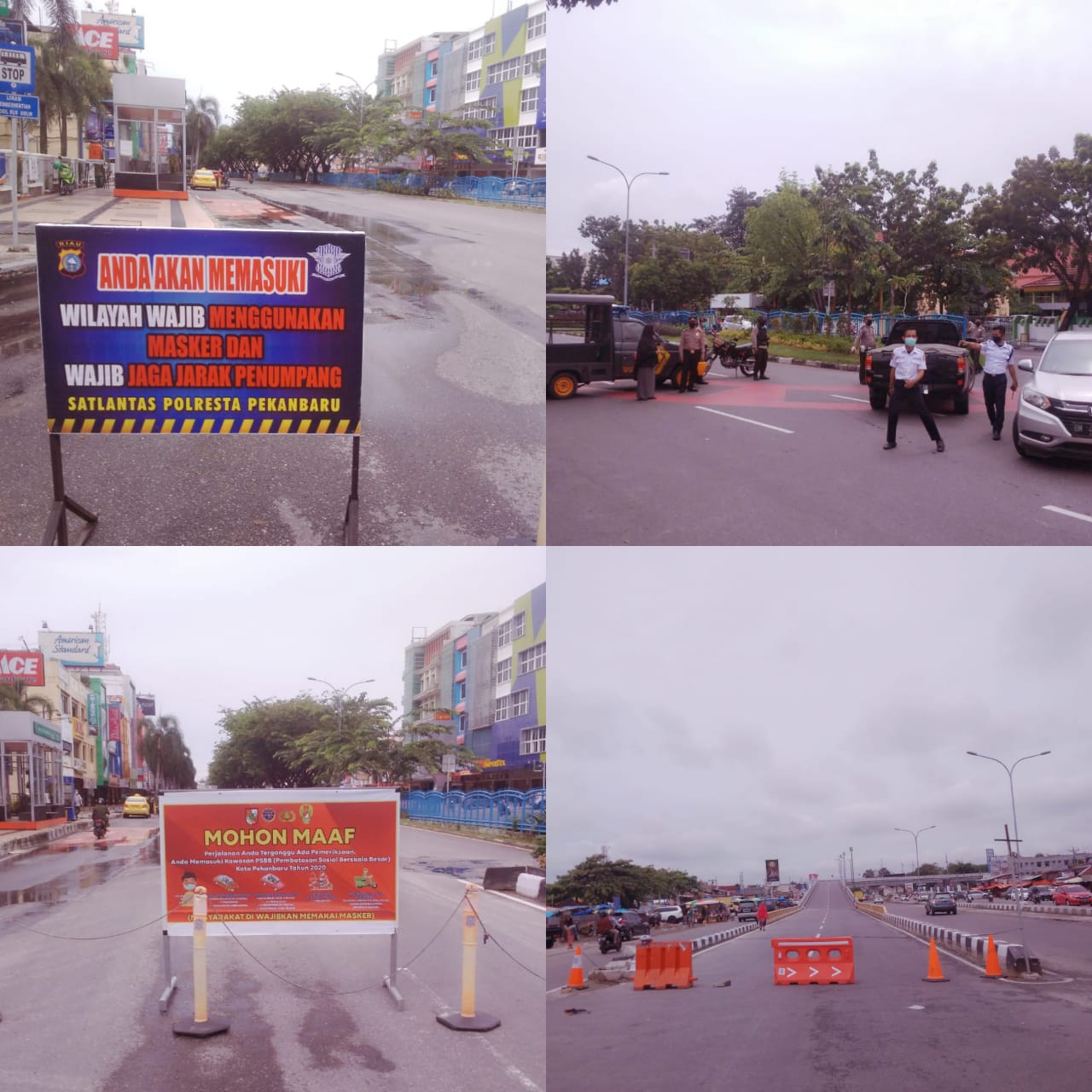 Polresta Tutup Jalan Sudirman dan Jalan Soebrantas