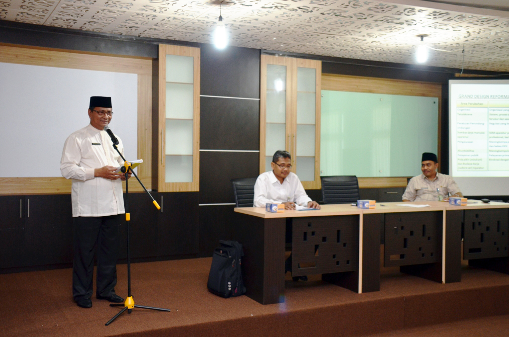 Alimuddin Buka Sosialisasi Reformasi Birokrasi