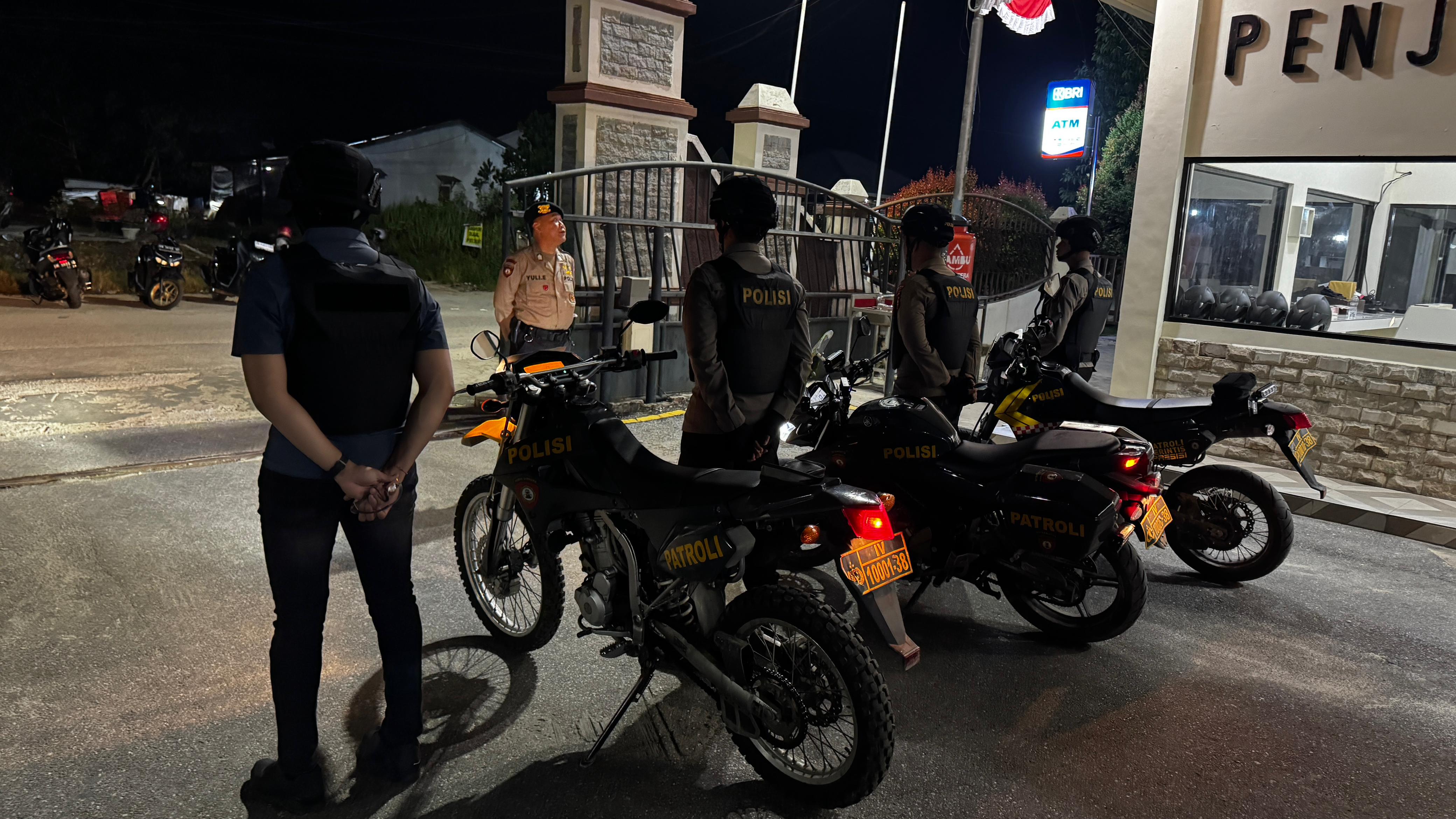 Tim Raga Res Pelalawan Gencarkan Patroli Malam, Jaga Keamanan Pangkalan Kerinci Aman Terkendali