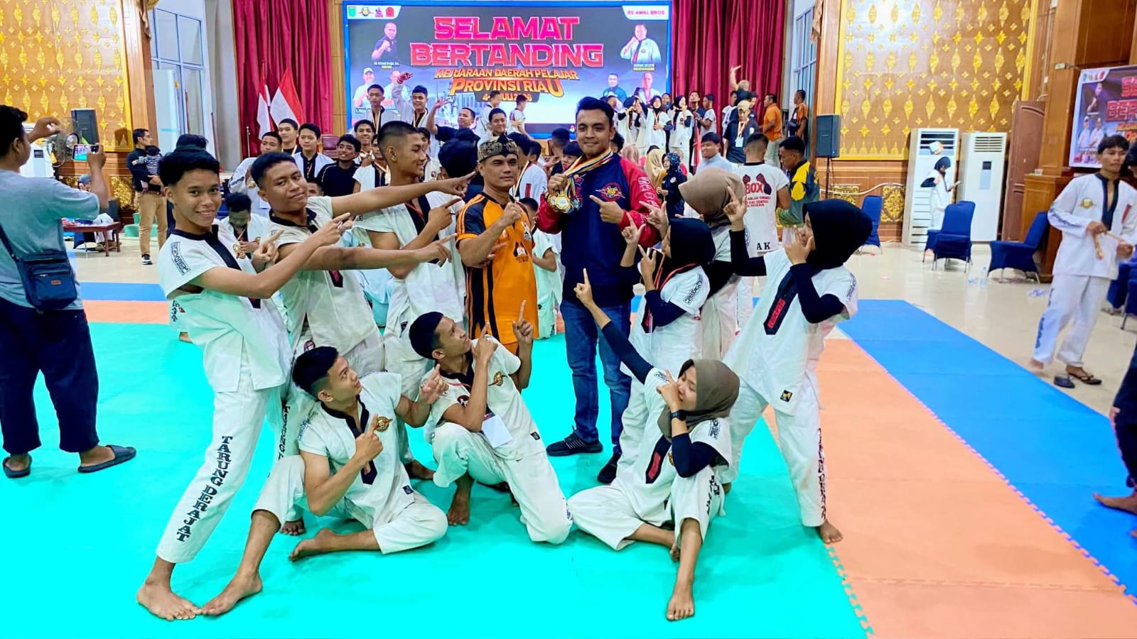 Tarung Derajat Pekanbaru Rebut 4 Medali Emas dan 5 Perak Kejurda Pelajar 2026