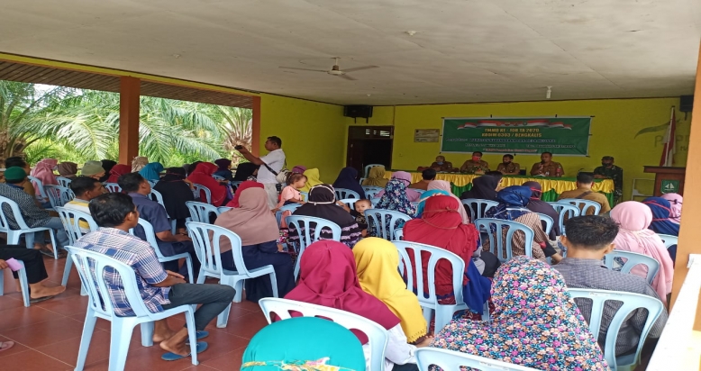Selain Kegiatan Fisik Juga Sosialisasi Wasbang TMMD KE-108 Tahun 2020 Kodim 0303/Bengkalis Desa Api Api