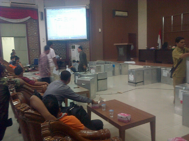 KPU Kampar Masih Menghitung Ulang Model C1