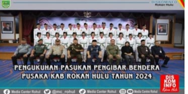 Pengukuhan Paskibraka Kabupaten Rohul Tahun 2024