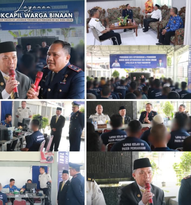 Perekaman dan Pemadanan NIK bagi Warga Binaan Lapas Pasir Pengaraian