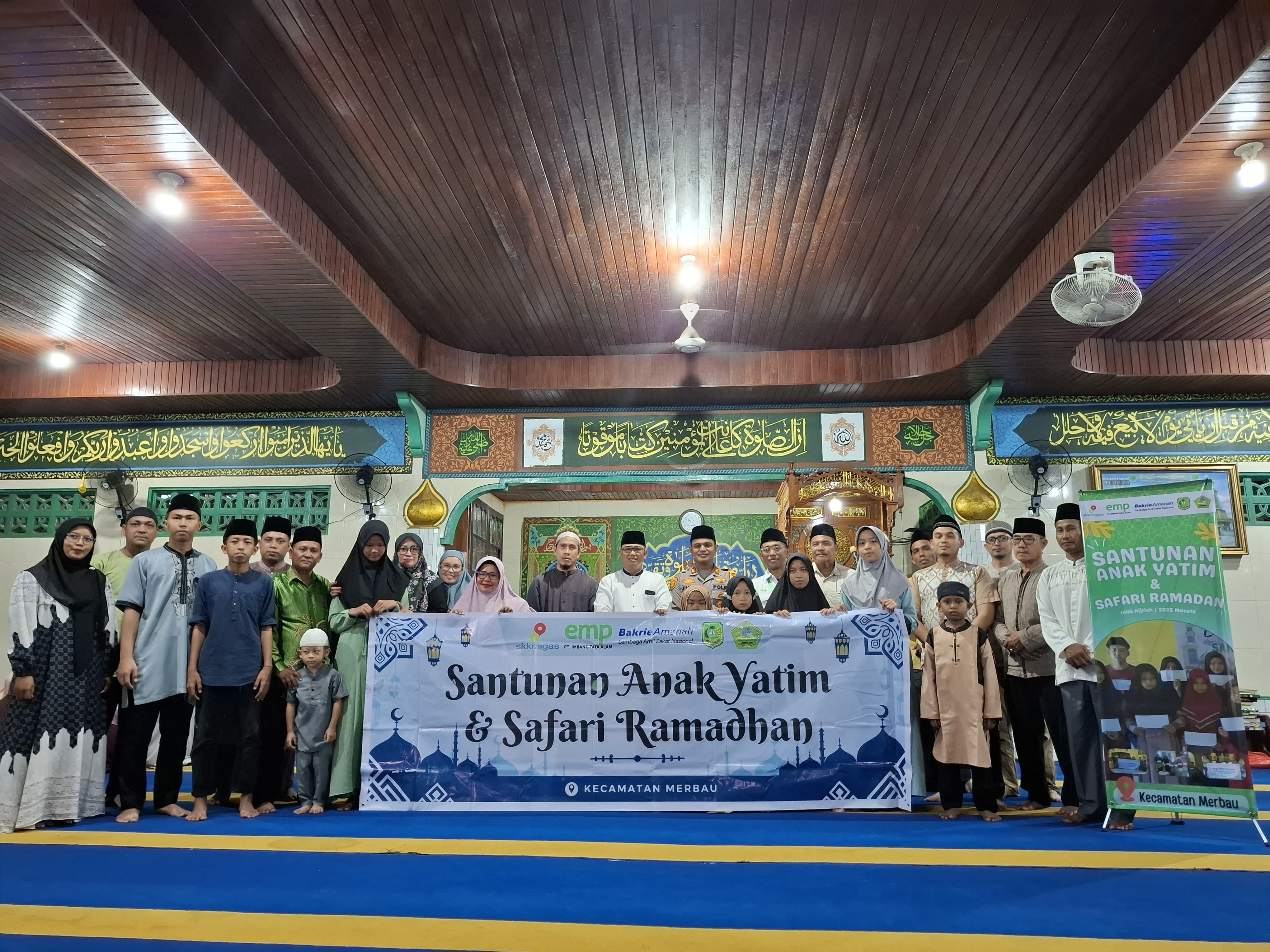 EMP-PT. ITA Santuni 265 Anak Yatim, Camat Merbau dan Lurah Teluk Belitung Sampaikan Apresiasi