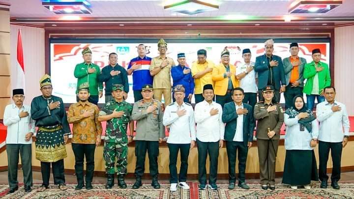 Antisipasi Perpecahan dan Konflik pada Pilpeng dan Pemilu Serentak 2024, Polres Rohil Gelar Deklarasi Damai Pemilu