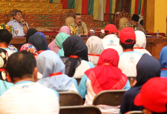 Dihadapan Guru-Guru Se Indonesia, Bupati Siak Ceritakan Sejarah Siak